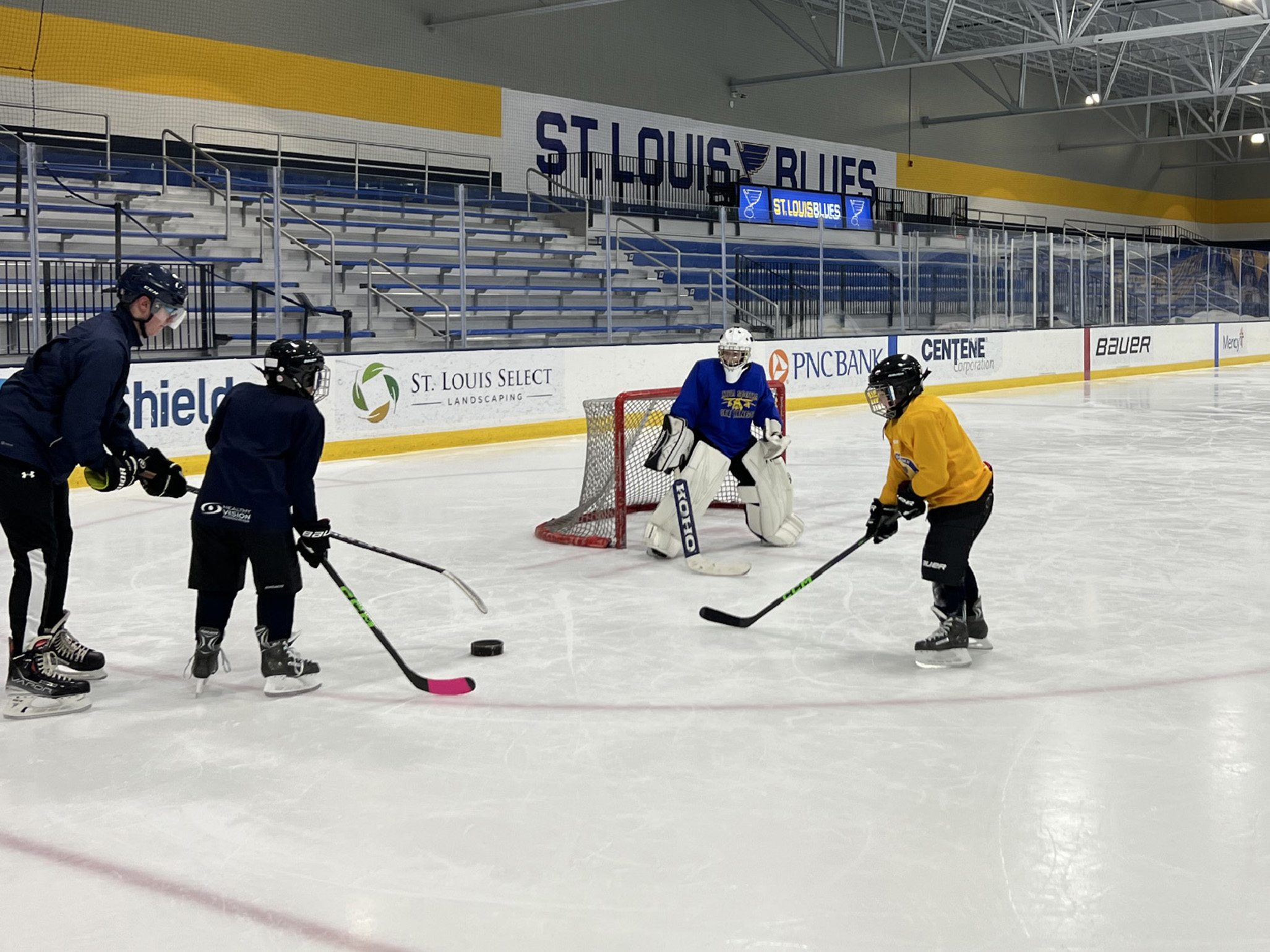 St Louis Blues Blind Hockey Players