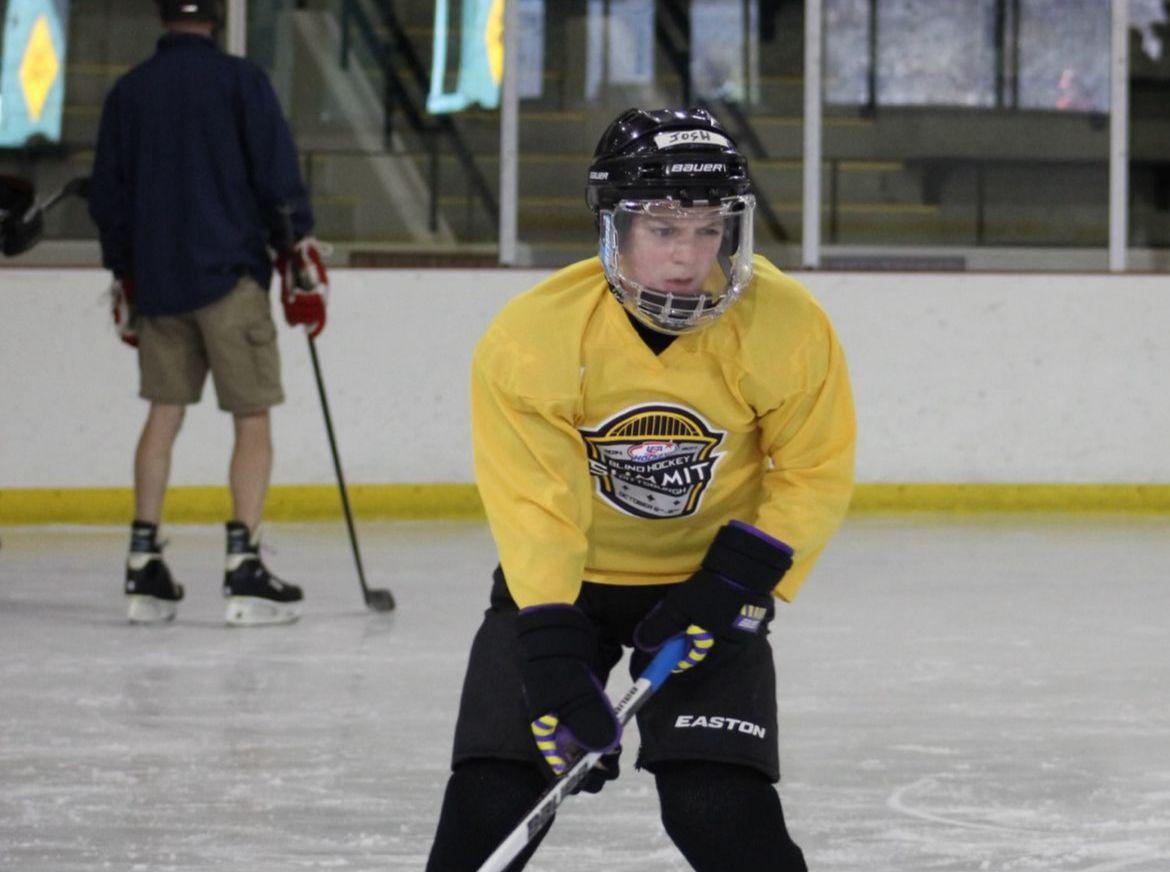 St Louis Blues Blind Hockey Players